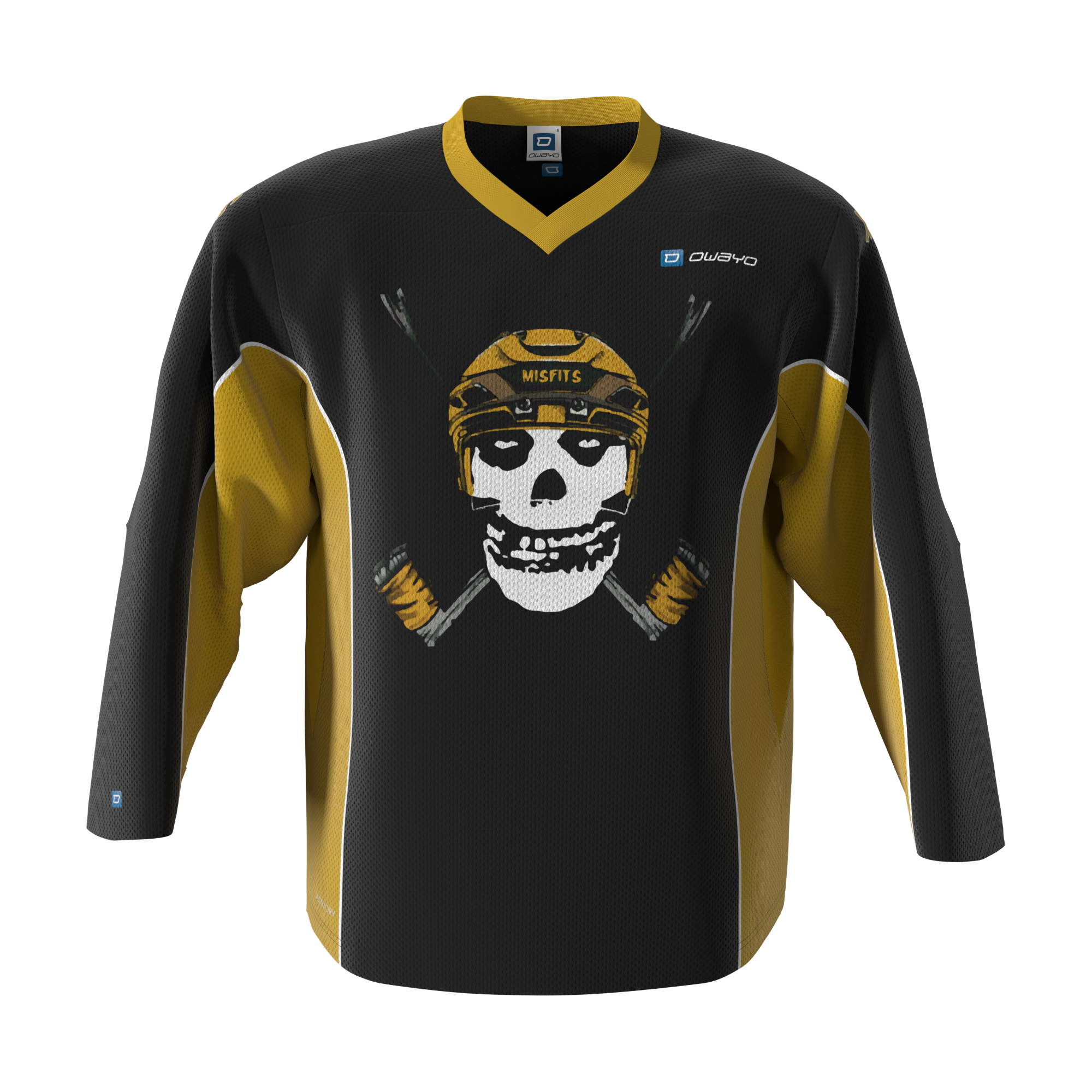 シャツ SLOPPY SCRIPT HOCKEY JERSEY BLACK M ROB ZOMBIE 'SKATERBEAST' DELUXE HOCKEY JERSEY – PUCK HCKY