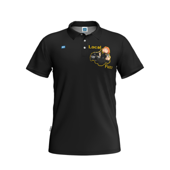 Product view LocalTalent local Fuzz Polo Black Product view LocalTalent local Fuzz Polo Black