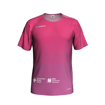 Produktansicht DRKAkademieSachsen Herrenshirt Pink Produktansicht DRKAkademieSachsen Herrenshirt Pink