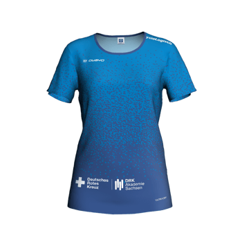 Produktansicht DRKAkademieSachsen Damenshirt Blau Produktansicht DRKAkademieSachsen Damenshirt Blau