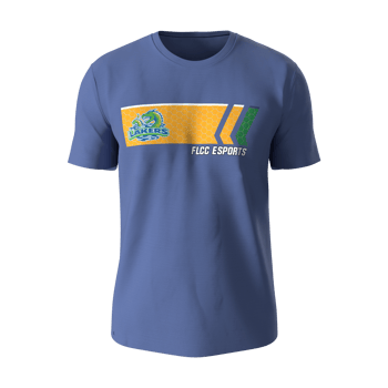 Product view FLCCEsports FLCC Esports - Prime T-Shirt - Finish Line - Blue and Orange Product view FLCCEsports FLCC Esports - Prime T-Shirt - Finish Line - Blue and Orange