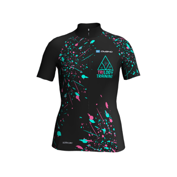 Product view trilogytraining Full Splat Cycling Jersey - Womens Product view trilogytraining Full Splat Cycling Jersey - Womens