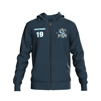 Product view WSHLSirens Men's Zip Hoodie (Numbers) (Navy)