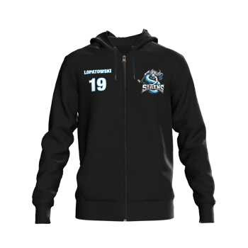 Product view WSHLSirens Men's Zip Hoodie (Numbers) (Black)