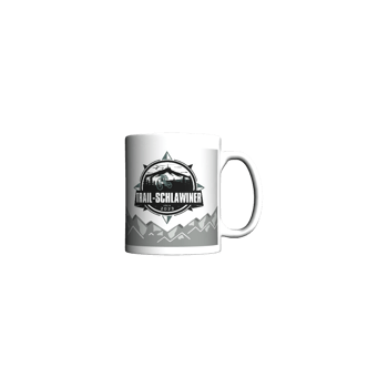 Produktansicht Trailschlawinershop Tasse Logo Gebirge Produktansicht Trailschlawinershop Tasse Logo Gebirge