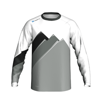 Produktansicht Trailschlawinershop Jersey Herren Berge Weiß Produktansicht Trailschlawinershop Jersey Herren Berge Weiß