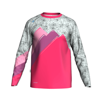 Produktansicht Trailschlawinershop Jersey Damen Spider Berge Pink Produktansicht Trailschlawinershop Jersey Damen Spider Berge Pink