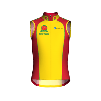 Product view fortypluscc Unisex Soft Shell Gilet with ventilation  in Club Colours with reflective band and zip pocket. Includes the option to add your name, club section or both.
 Product view fortypluscc Unisex Soft Shell Gilet with ventilation  in Club Colours with reflective band and zip pocket. Includes the option to add your name, club section or both.