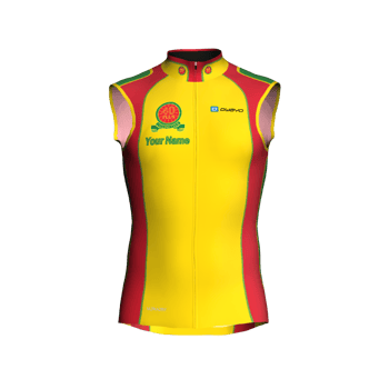 Product view fortypluscc Men's tailored short sleeve jersey in Club Colours with reflective band and zip pocket. Includes the option to add your name, club section or both.
 Product view fortypluscc Men's tailored short sleeve jersey in Club Colours with reflective band and zip pocket. Includes the option to add your name, club section or both.