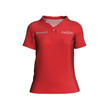 Produktansicht freehands Scarlet Red – Basics Women's Polo 