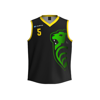 Produktansicht leonbergeltingenbasketball Auswärtstrikot Kinder schwarz