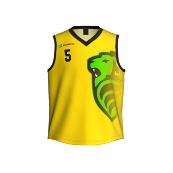 Produktansicht leonbergeltingenbasketball Heimtrikot Kinder gelb