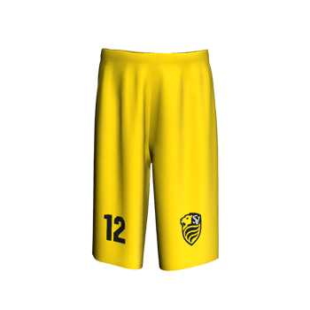 Produktansicht leonbergeltingenbasketball Heimhose Kinder gelb