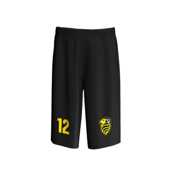 Produktansicht leonbergeltingenbasketball Auswärtshose Kinder schwarz