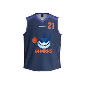 Produktansicht sharks_teamwear Trikot Kids blau