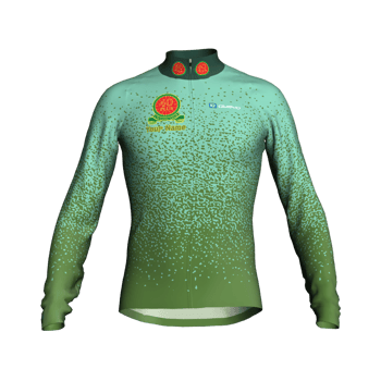 Product view fortypluscc Premium tailored Men's Winter long sleeve Jersey with club logo in mint green with reflective band and zip pocket. Includes the option to add your name, club section or both. Product view fortypluscc Premium tailored Men's Winter long sleeve Jersey with club logo in mint green with reflective band and zip pocket. Includes the option to add your name, club section or both.