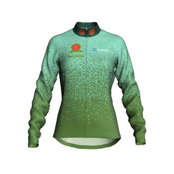 Product view fortypluscc Premium tailored Women's Winter long sleeve Jersey with club logo in mint green with reflective band and zip pocket. Includes the option to add your name, club section or both. Product view fortypluscc Premium tailored Women's Winter long sleeve Jersey with club logo in mint green with reflective band and zip pocket. Includes the option to add your name, club section or both.