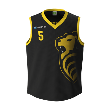 Produktansicht leonbergeltingenbasketball Auswärtstrikot Kinder schwarz Produktansicht leonbergeltingenbasketball Auswärtstrikot Kinder schwarz