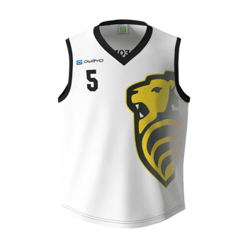 Produktansicht leonbergeltingenbasketball Sondertrikot Kinder weiß Produktansicht leonbergeltingenbasketball Sondertrikot Kinder weiß