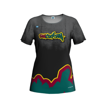 Produktansicht runcademy Shirt 2025 dunkel Damen