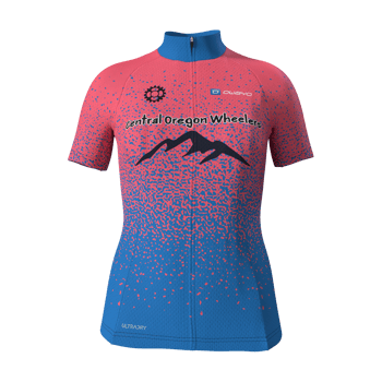 Product view CentralOregonWheelers Women's Berry/Blue Anniversaryjersey 176