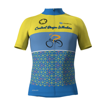 Product view CentralOregonWheelers Male Yellow/Blue Anniversary jersey 182