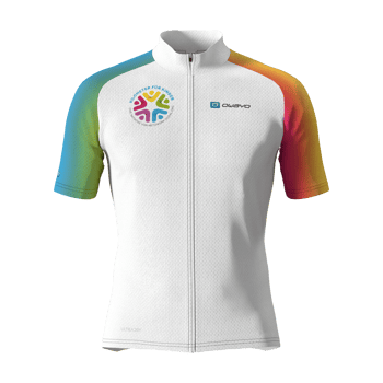 Produktansicht netzwerk.SOZIAL Radtrikot Unisex Gradient weiß Produktansicht netzwerk.SOZIAL Radtrikot Unisex Gradient weiß