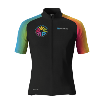 Produktansicht netzwerk.SOZIAL Radtrikot Unisex Gradient schwarz Produktansicht netzwerk.SOZIAL Radtrikot Unisex Gradient schwarz