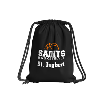 Produktansicht saints-basketball Turnbeutel schwarz