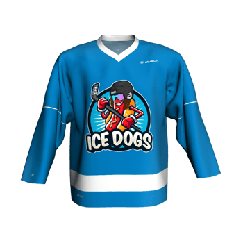 Product view Icedogs blue dogs jersey