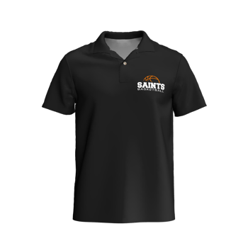 Produktansicht saints-basketball Polo schwarz Herren Logo