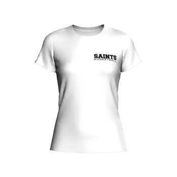 Produktansicht saints-basketball Shirt Damen weiss Logo