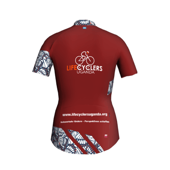 Produktansicht LifeCyclersUganda Damen-Kurzarm-Trikot (deutsch) Produktansicht LifeCyclersUganda Damen-Kurzarm-Trikot (deutsch)