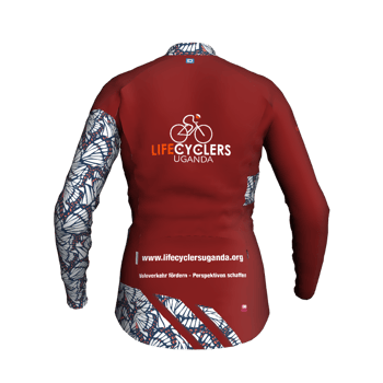 Produktansicht LifeCyclersUganda Damen-Langarm-Trikot (deutsch) Produktansicht LifeCyclersUganda Damen-Langarm-Trikot (deutsch)