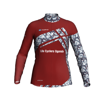 Produktansicht LifeCyclersUganda Damen-Langarm-Trikot (englisch) Produktansicht LifeCyclersUganda Damen-Langarm-Trikot (englisch)