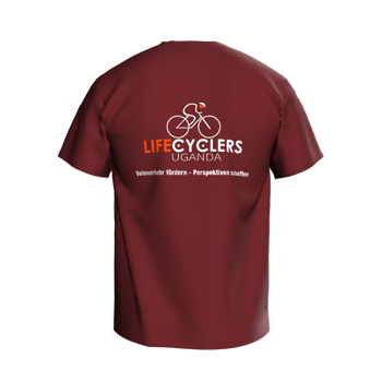 Produktansicht LifeCyclersUganda Rundhals-T-Shirt (deutsch) Produktansicht LifeCyclersUganda Rundhals-T-Shirt (deutsch)