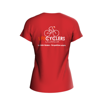 Produktansicht LifeCyclersUganda Damen-T-Shirt (deutsch) Produktansicht LifeCyclersUganda Damen-T-Shirt (deutsch)