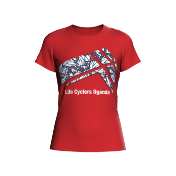 Produktansicht LifeCyclersUganda Damen-T-Shirt (englisch) Produktansicht LifeCyclersUganda Damen-T-Shirt (englisch)