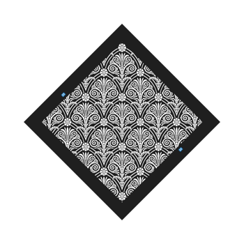 Product view bandana Boho-Chic: Schwarz, Weiß Product view bandana Boho-Chic: Schwarz, Weiß