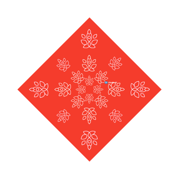 Product view bandana Line-Art: Rot Product view bandana Line-Art: Rot