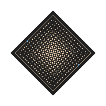 Product view bandana Bienensektor: Schwarz, Gold Product view bandana Bienensektor: Schwarz, Gold