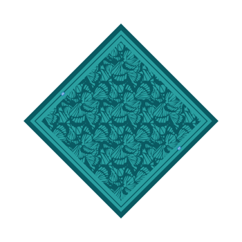Product view bandana Schmetterlinge: Türkis Product view bandana Schmetterlinge: Türkis