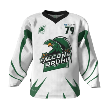 Produktansicht falcons-bruehl Junior-Trikot 2026, weiß Produktansicht falcons-bruehl Junior-Trikot 2026, weiß
